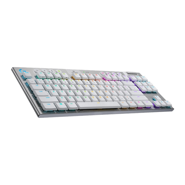 Logitech G913 TKL Wireless RGB Mechanical Gaming Keyboard (GL-Tactile)(White) - Wireless Keyboard by Logitech | Online Shopping UK | buy2fix