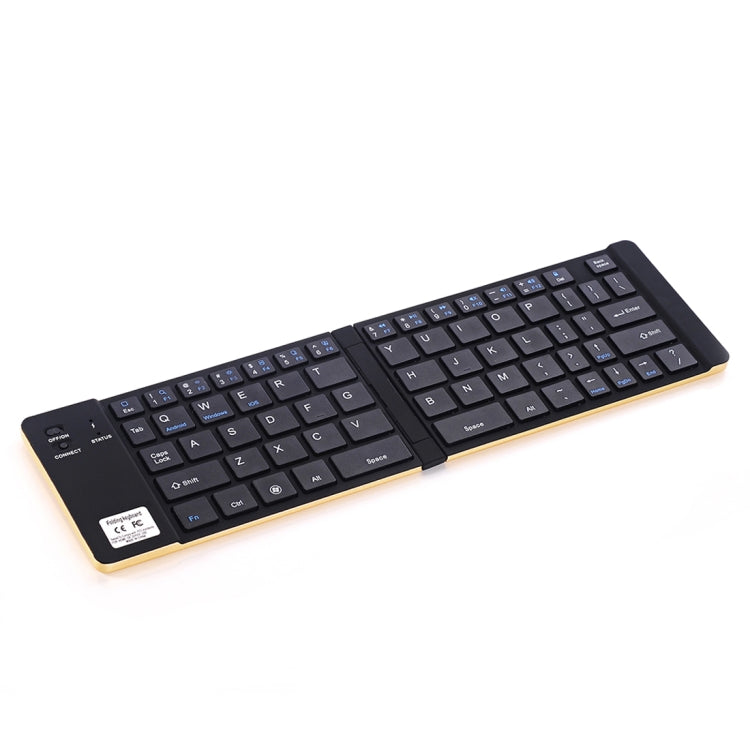 GK228 Ultra-thin Foldable Bluetooth V3.0 Keyboard, Built-in Holder, Support Android / iOS / Windows System (Black) - Wireless Keyboard by buy2fix | Online Shopping UK | buy2fix