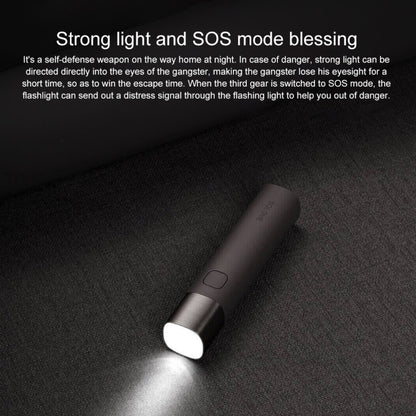 Original Xiaomi Youpin SOLOVE LED Flashlight 3000mAh USB Multi-function Portable Lighting(Black) - LED Light by Xiaomi | Online Shopping UK | buy2fix