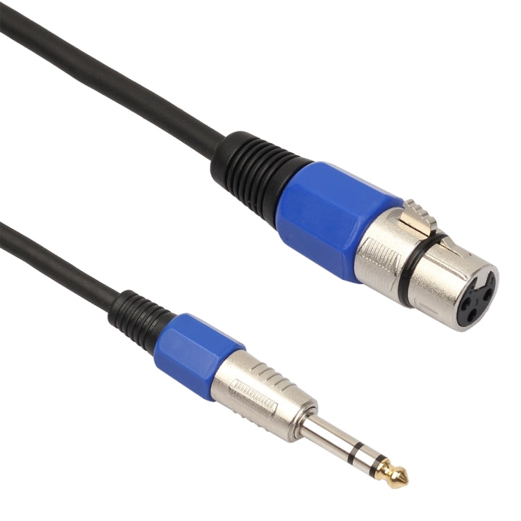 30cm XLR 3-Pin Female to 1/4 inch (6.35mm) Male Plug Stereo TRS Microphone Audio Cord Cable - Consumer Electronics by buy2fix | Online Shopping UK | buy2fix