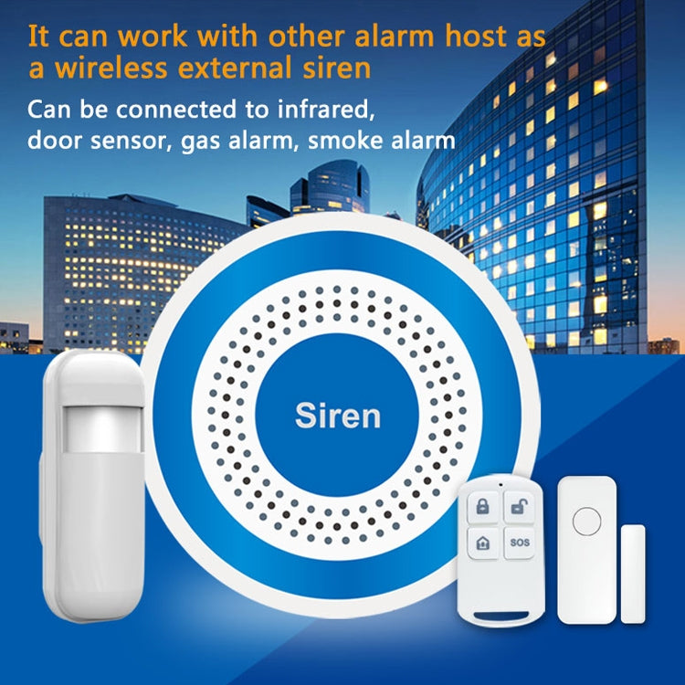 PE-519R Wireless Indoor Alarm Siren with Strobe - Security by buy2fix | Online Shopping UK | buy2fix