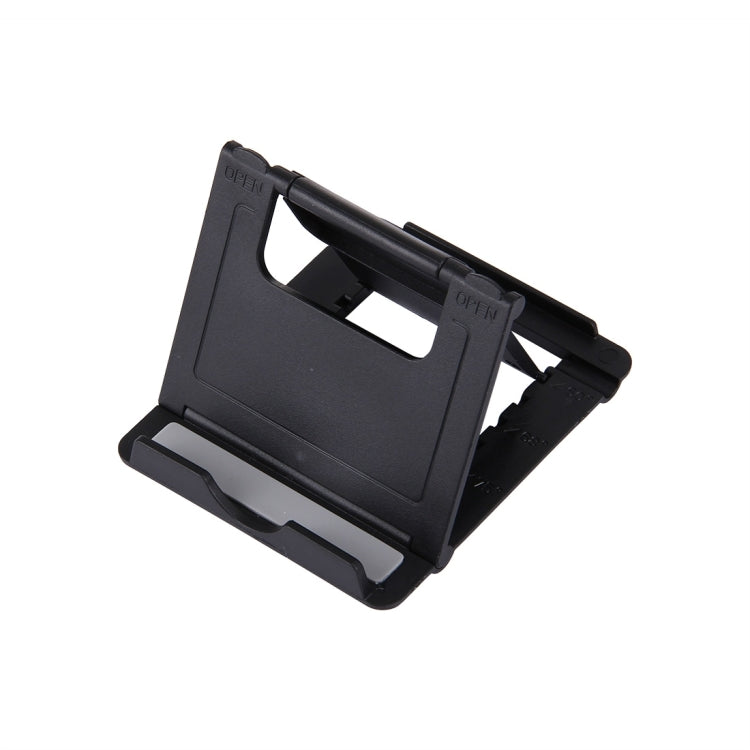Universal Foldable Mini Phone Holder Stand, Size: 8.3 x 7.1 x 0.7 cm, For iPhone, Samsung, Huawei, Xiaomi, HTC and Other Smartphone, Tablets(Black) - Desktop Holder by buy2fix | Online Shopping UK | buy2fix