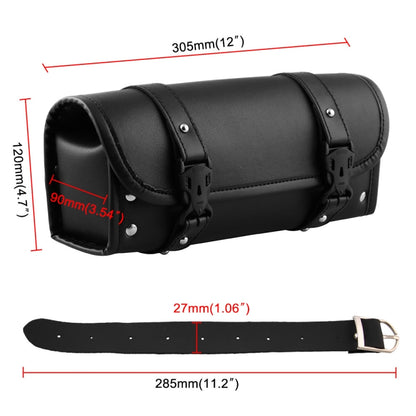 MB-OT012-BK Motorcycle Modification Accessories Universal PU Leather Waterproof Tool Bag, Size: 30.5 x 12 x 9cm - Bags & Luggages by buy2fix | Online Shopping UK | buy2fix