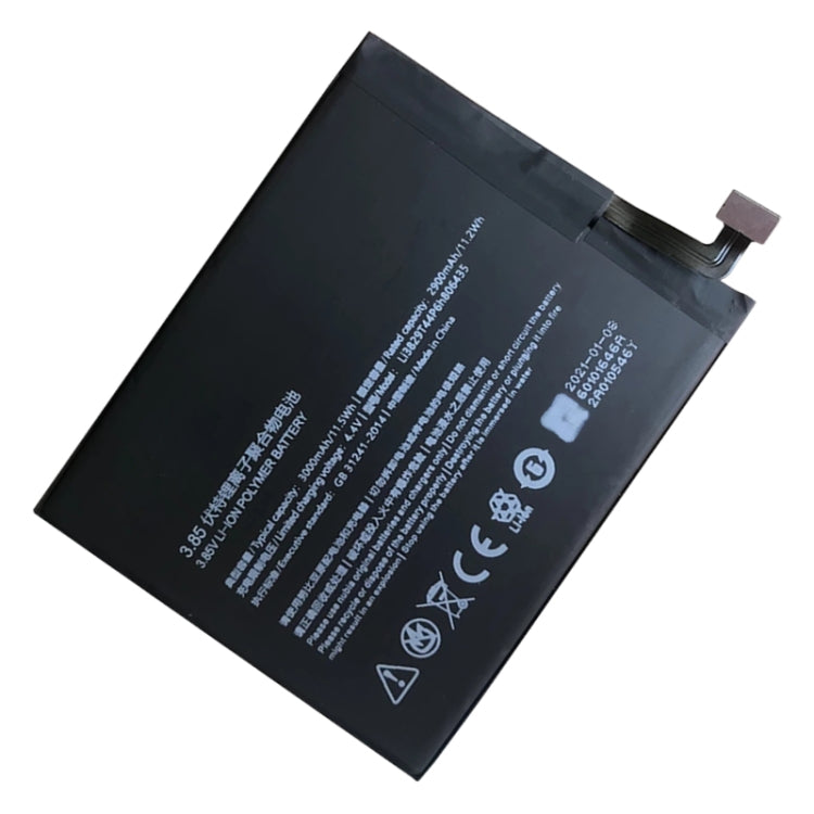 3000mAh Li3829T44P6h806435 Li-Polymer Battery for ZTE Nubia Z11 / Nubia M2 Lite - Others by buy2fix | Online Shopping UK | buy2fix