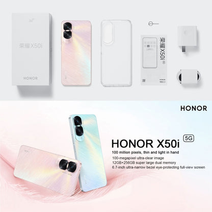 Honor X50i 5G CRT-AN00, 100MP Cameras, 12GB+256GB, China Version, Dual Back Cameras, Side Fingerprint Identification, 4500mAh Battery, 6.7 inch MagicOS 7.1 / Android 13 Dimensity 6020 Octa Core up to 2.2GHz, Network: 5G, OTG, Not Support Google Play(Pink) - Honor by Huawei | Online Shopping UK | buy2fix