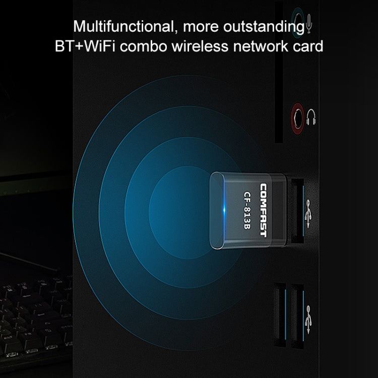 COMFAST CF-813B 650Mbps Dual-band Bluetooth Wifi USB Network Adapter - USB Network Adapter by COMFAST | Online Shopping UK | buy2fix
