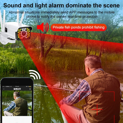 Difang DF-36Q Outdoor HD Surveillance IP Camera, Support Voice Intercom & Night Vision & Human Figure Detection & TF Card, WiFi + HD PTZ Rotation, US Plug - Bullet Camera by Difang | Online Shopping UK | buy2fix