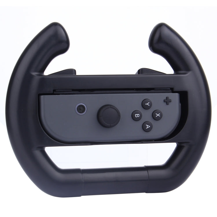 For Nintendo Switch Joy-Con Controller (Not Included) Semicircle Gaming Steering Wheel(Black) - Gamepads by buy2fix | Online Shopping UK | buy2fix