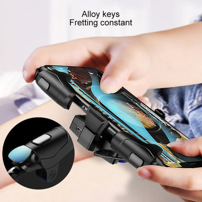 Non-slip Alloy Separable Button Mobile Phone Game Shooting Gamepad, Support Burst Mode, Suitable for 4.7-6.5 inch Mobile Phones(Black) - Handle Shooter by buy2fix | Online Shopping UK | buy2fix