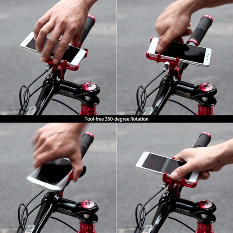 GUB Plus 6 Aluminum Alloy MTB Bike Bicycle Phone Holder(Blue) - Outdoor & Sports by GUB | Online Shopping UK | buy2fix