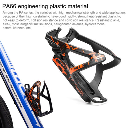 PROMEND SHJ-25217 Bicycle Water Bottle Holder Built-in Tire Levers (Black+Orange) - Holders by PROMEND | Online Shopping UK | buy2fix