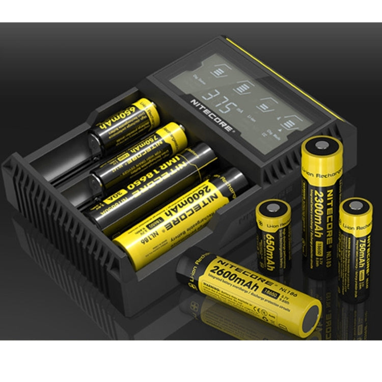 Nitecore D4 Intelligent Digi Smart Charger with LCD Display for 14500, 16340 (RCR123), 18650, 22650, 26650, Ni-MH and Ni-Cd (AA, AAA) Battery - Consumer Electronics by buy2fix | Online Shopping UK | buy2fix