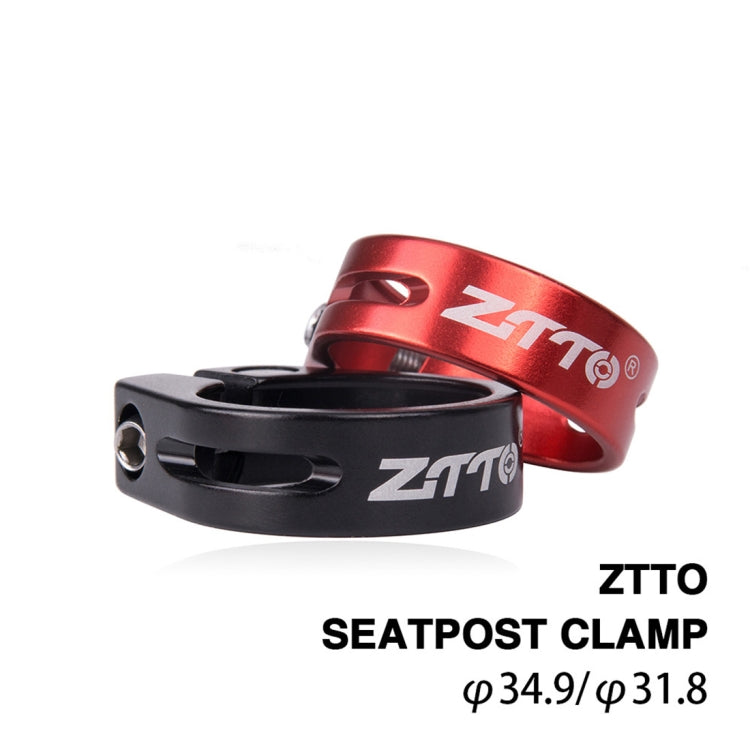 ZTTO MTB Road Bike Seatpost Clamp Aluminium Alloy Bicycle Parts,Diameter: 31.8mm(Red) - Outdoor & Sports by ZTTO | Online Shopping UK | buy2fix
