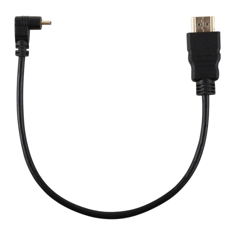 30cm 4K HDMI Male to Micro HDMI Reverse Angled Male Gold-plated Connector Adapter Cable - Computer & Networking by buy2fix | Online Shopping UK | buy2fix