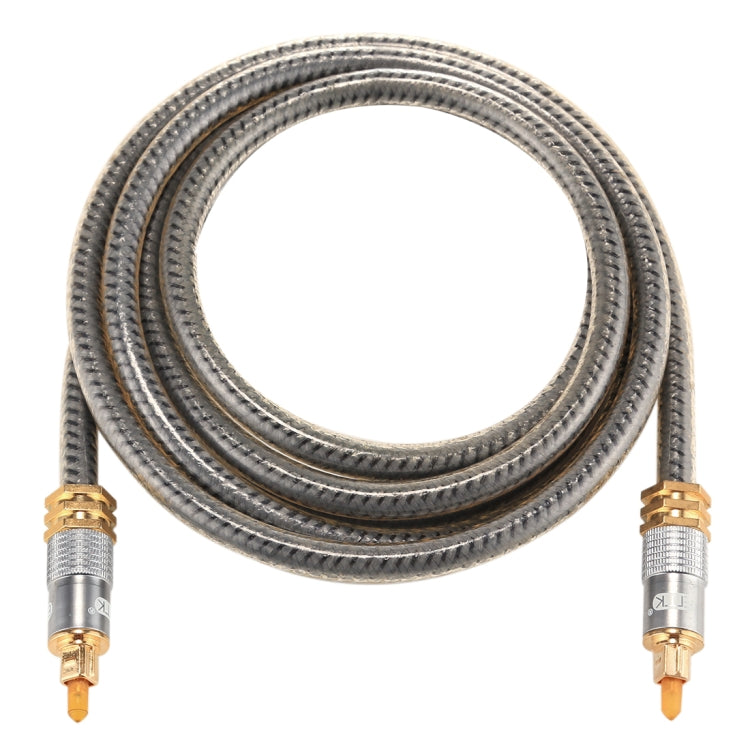 EMK YL-A 1.5m OD8.0mm Gold Plated Metal Head Toslink Male to Male Digital Optical Audio Cable - Audio Optical Cables by EMK | Online Shopping UK | buy2fix