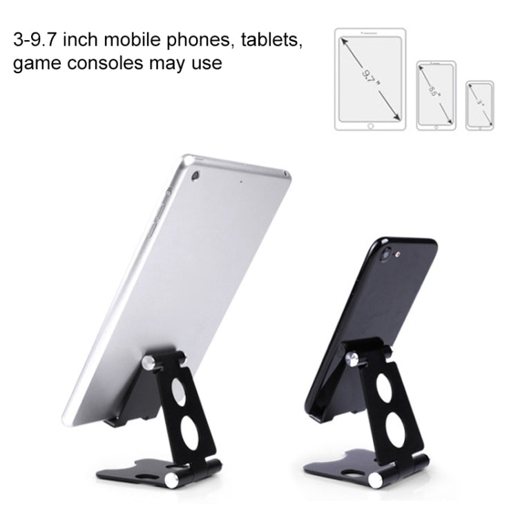 ROOSTAND R2 Aluminum Alloy Mobile Desktop Tablet Bracket Double Folding Lazy Artifact, Size: 6.4x7x9cm(Rose Red) - Desktop Holder by buy2fix | Online Shopping UK | buy2fix