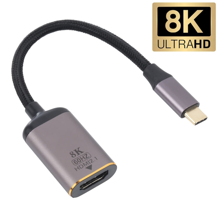 8K 60Hz HDMI Female to USB-C / Type-C Male Adapter Cable - Computer & Networking by buy2fix | Online Shopping UK | buy2fix