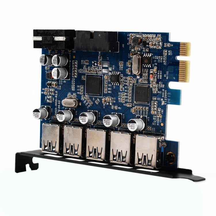 ORICO PVU3-5O2I USB3.0 * 5 + 20Pin Slot * 1 PCI Express Card for Desktop, 5Gbps Superspeed Data Transmission(Black) - Add-on Cards by ORICO | Online Shopping UK | buy2fix