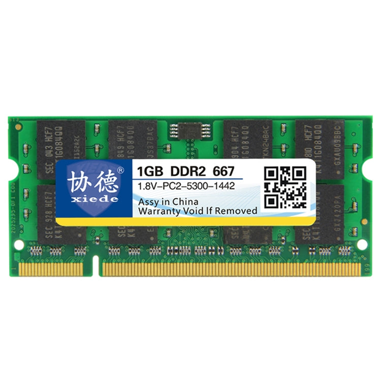 XIEDE X024 DDR2 667MHz 1GB General Full Compatibility Memory RAM Module for Laptop - RAMs by XIEDE | Online Shopping UK | buy2fix