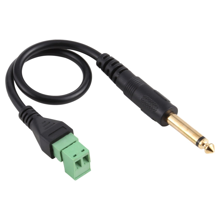 6.35mm Male to 2 Pin Pluggable Terminals Solder-free Connector Solderless Connection Adapter Cable, Length: 30cm - Consumer Electronics by buy2fix | Online Shopping UK | buy2fix