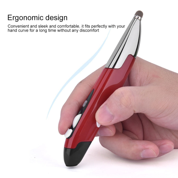 PR-06S 4-keys Smart Wireless Optical Mouse with Stylus Pen Function, Support Voice Operation / Translation (Red) - Computer & Networking by buy2fix | Online Shopping UK | buy2fix