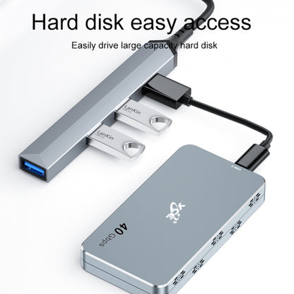 V252 4 in 1 USB-C / Type-C to USB Docking Station HUB Adapter - Computer & Networking by buy2fix | Online Shopping UK | buy2fix