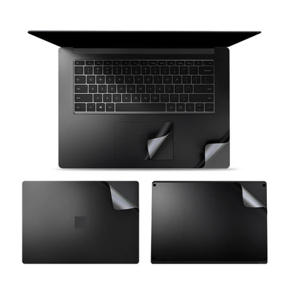 4 in 1 Notebook Shell Protective Film Sticker Set for Microsoft Surface Laptop 3 15 inch (Black) - Computer & Networking by buy2fix | Online Shopping UK | buy2fix