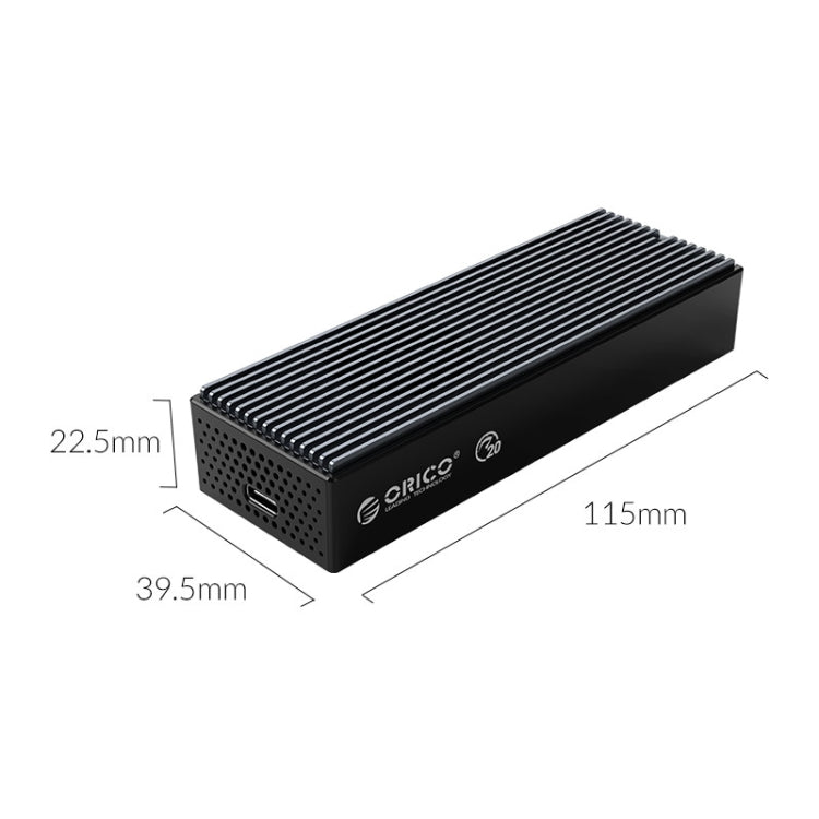 ORICO M2PVC3-G20-GY-BP USB3.2 20Gbps M.2 NVMe SSD Enclosure -  by ORICO | Online Shopping UK | buy2fix