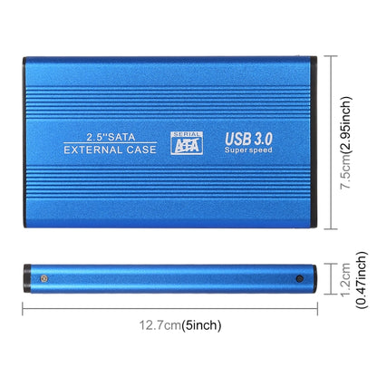 Richwell SATA R2-SATA-2TB 2TB 2.5 inch USB3.0 Super Speed Interface Mobile Hard Disk Drive(Blue) - External Hard Drives by Richwell | Online Shopping UK | buy2fix