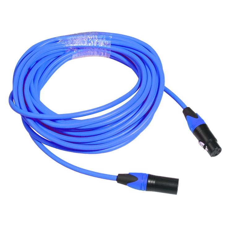 XRL Male to Female Microphone Mixer Audio Cable, Length: 1m (Blue) - Consumer Electronics by buy2fix | Online Shopping UK | buy2fix