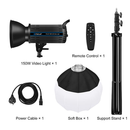 PULUZ 150W 5600K Studio Video Light + 2.8m Light Holder + 65cm Foldable Lantern Softbox Photography Kit(AU Plug) - Camera Accessories by PULUZ | Online Shopping UK | buy2fix