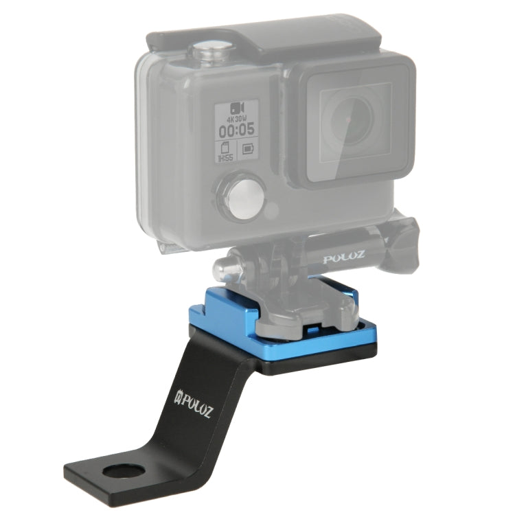 PULUZ Fixed Metal Motorcycle Holder Mount for GoPro Hero11 Black / HERO10 Black /9 Black /8 Black /7 /6 /5 /5 Session /4 Session /4 /3+ /3 /2 /1, DJI Osmo Action and Other Action Cameras(Blue) - DJI & GoPro Accessories by PULUZ | Online Shopping UK | buy2fix