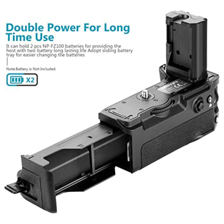 PULUZ Vertical Camera Battery Grip for Sony A6300 Digital SLR Camera - Camera Accessories by PULUZ | Online Shopping UK | buy2fix