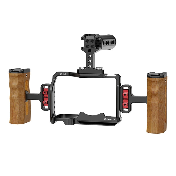 For Sony ZV-E1 PULUZ Aluminum Alloy Camera Cage Stabilizer (Black) - Camera Cage by PULUZ | Online Shopping UK | buy2fix