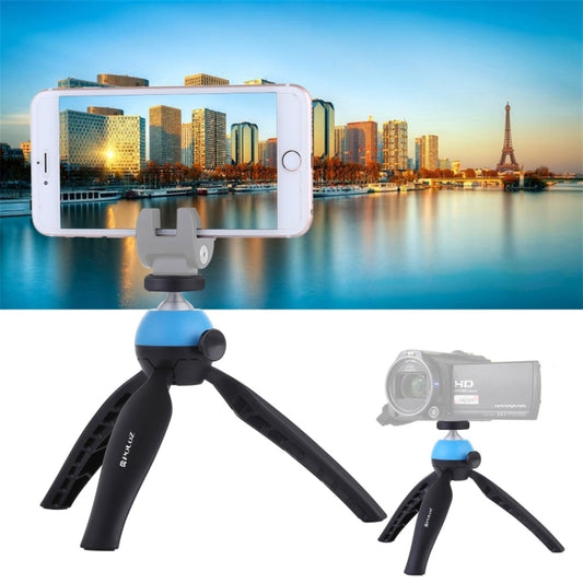 PULUZ Pocket Mini Tripod Mount with 360 Degree Ball Head for Smartphones, GoPro, DSLR Cameras(Blue) - Tripods by PULUZ | Online Shopping UK | buy2fix