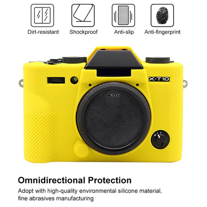 PULUZ Soft Silicone Protective Case for FUJIFILM X-T20(Yellow) - Camera Accessories by PULUZ | Online Shopping UK | buy2fix