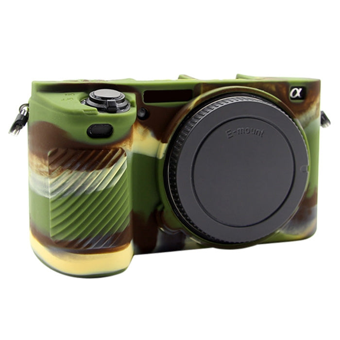 PULUZ Soft Silicone Protective Case for Sony ILCE-6500(Camouflage) - Protective Case by PULUZ | Online Shopping UK | buy2fix