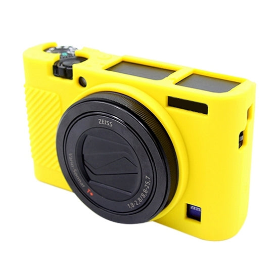 PULUZ Soft Silicone Protective Case for Sony RX100 III / IV / V(Yellow) - Camera Accessories by PULUZ | Online Shopping UK | buy2fix