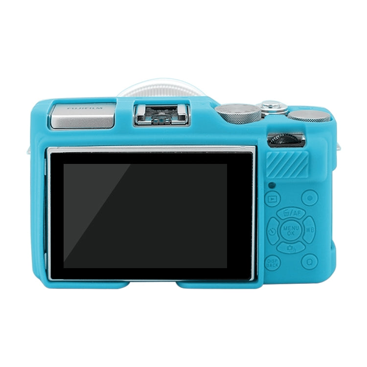 PULUZ Soft Silicone Protective Case for FUJIFILM X-A3 / X-A10(Blue) - Protective Case by PULUZ | Online Shopping UK | buy2fix