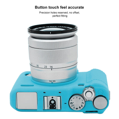 PULUZ Soft Silicone Protective Case for FUJIFILM X-A3 / X-A10(Blue) - Protective Case by PULUZ | Online Shopping UK | buy2fix