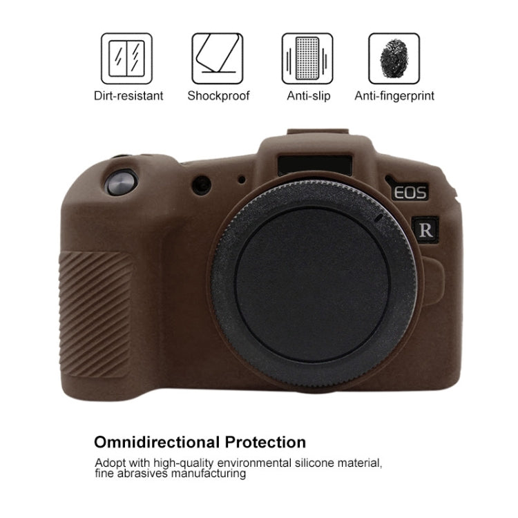 PULUZ Soft Silicone Protective Case for Canon EOS RP (Coffee) - Camera Accessories by PULUZ | Online Shopping UK | buy2fix