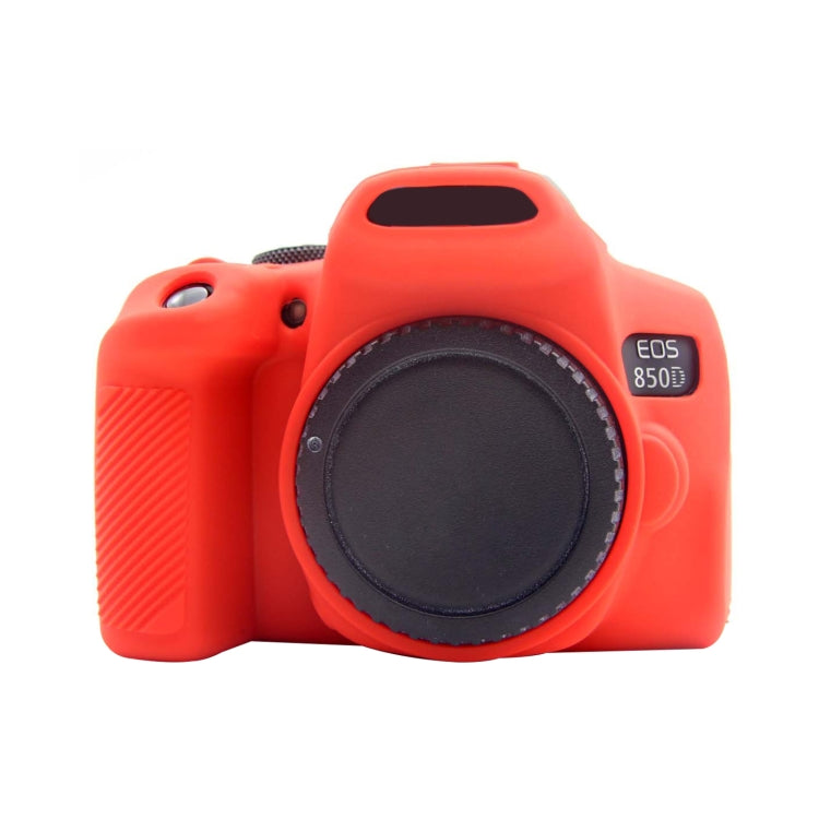 PULUZ Soft Silicone Protective Case for Canon EOS 850D(Red) - Camera Accessories by PULUZ | Online Shopping UK | buy2fix