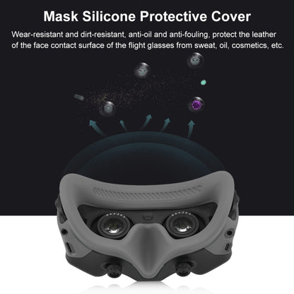 For DJI Avata Goggles 2 PULUZ Flying Eye Mask Silicone Protective Case (Grey) - DJI & GoPro Accessories by PULUZ | Online Shopping UK | buy2fix