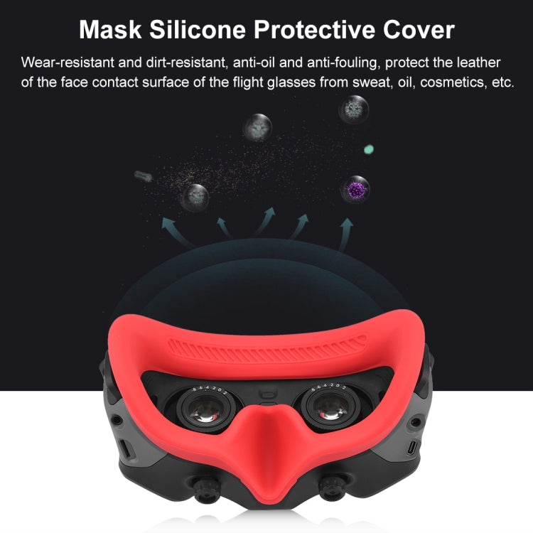 For DJI Avata Goggles 2 PULUZ Flying Eye Mask Silicone Protective Case(Red) - DJI & GoPro Accessories by PULUZ | Online Shopping UK | buy2fix