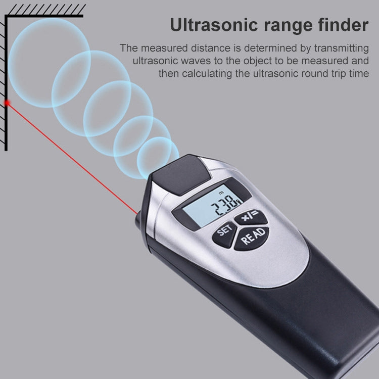 Ultrasonic Distance Measurer Laser Point (2-60 feet) - Consumer Electronics by buy2fix | Online Shopping UK | buy2fix