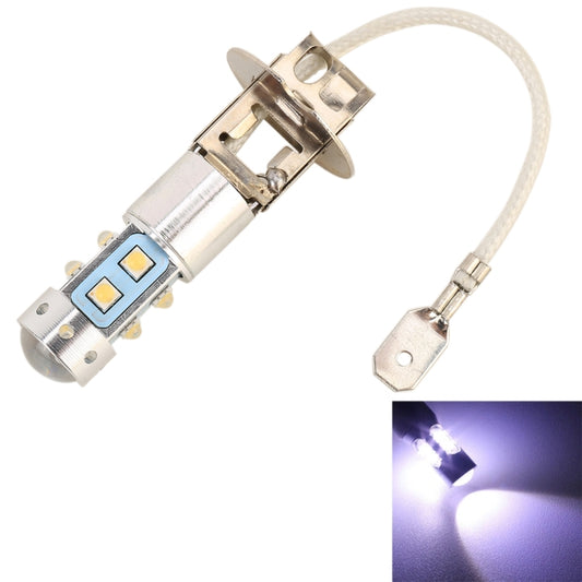 H3 50W 600LM 5500K  White Light 10 SMD-2828-LEDs Car Foglight , Constant Current , DC12-24V(White Light) - In Car by buy2fix | Online Shopping UK | buy2fix