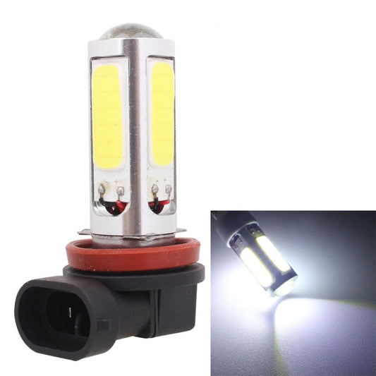 2PCS H11 1250LM 20W + 5W 5 x COB LED White Light Car Front Fog Lamp Bulb, DC 12V - In Car by buy2fix | Online Shopping UK | buy2fix