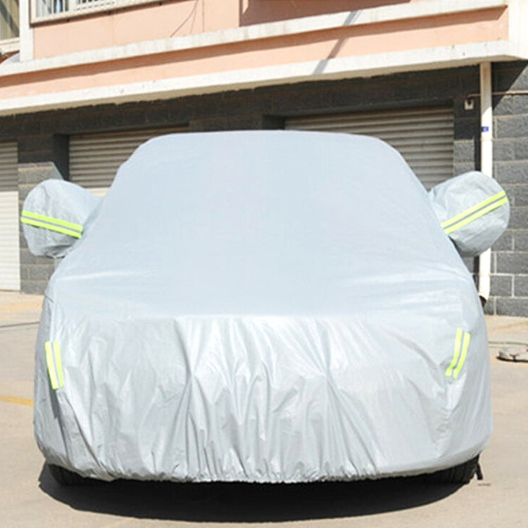 PEVA Anti-Dust Waterproof Sunproof Hatchback Car Cover with Warning Strips, Fits Cars up to 3.7m(144 inch) in Length - PE Material by buy2fix | Online Shopping UK | buy2fix