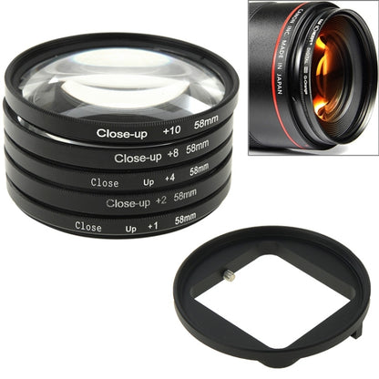 6 in 1 58mm Close-Up Lens Filter Macro Lens Filter + Filter Adapter Ring for GoPro HERO3 - DJI & GoPro Accessories by buy2fix | Online Shopping UK | buy2fix