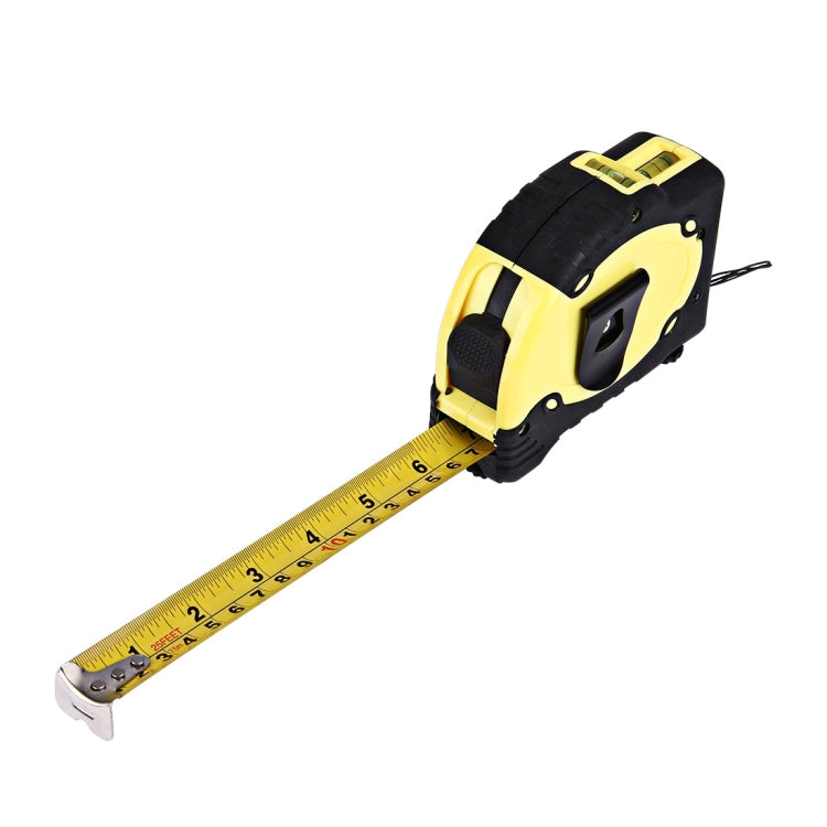 Laser Level with Tape Measure Pro (25 feet) & Belt Clip / Can be Attached to Tripod(Yellow) - Consumer Electronics by buy2fix | Online Shopping UK | buy2fix